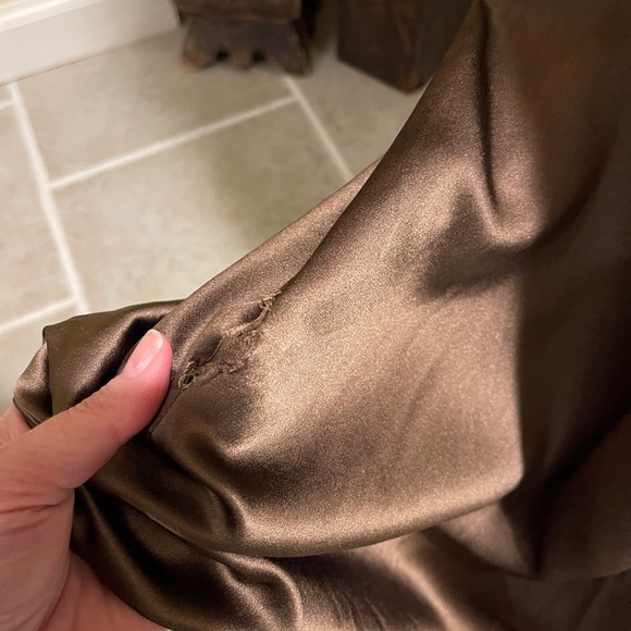 Vintage Satin Badgley Mischka Satin Gown - Picture 8 of 11